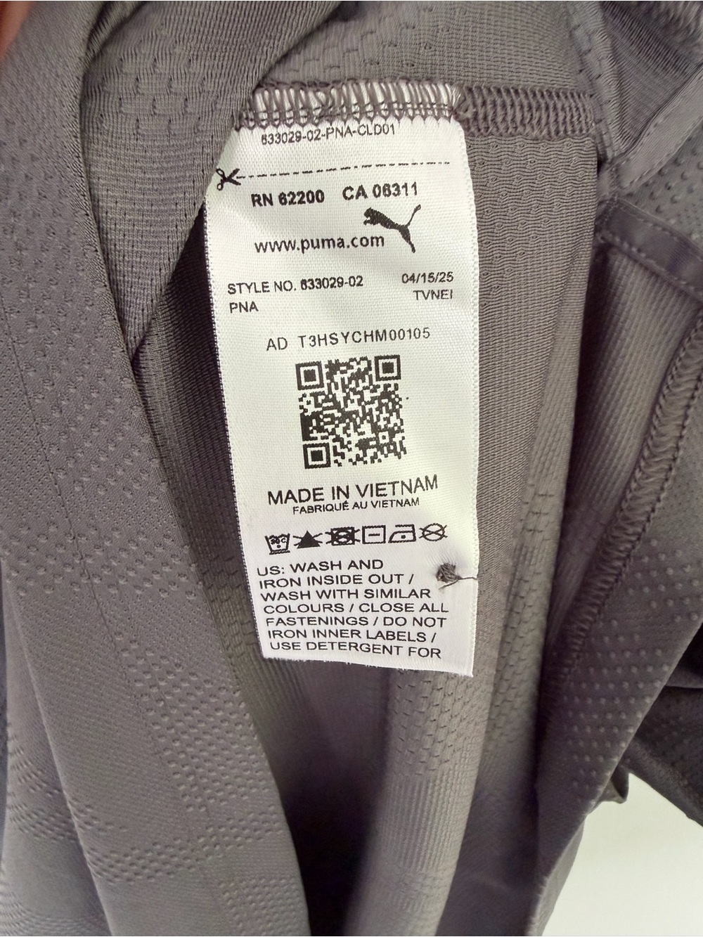 PUMA x Reigning Champ Men’s MATTR Jacquard Polo Shirt in Dusky Gray - Picture 8 of 8